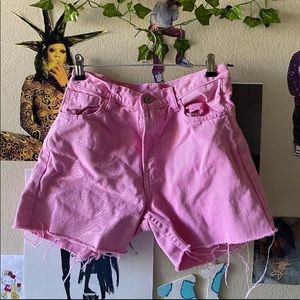 jgalt bubblegum pink mom shorts